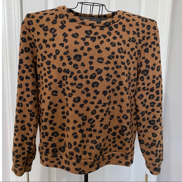 Michael Stars Leopard Pullover - Picture 1 of 3